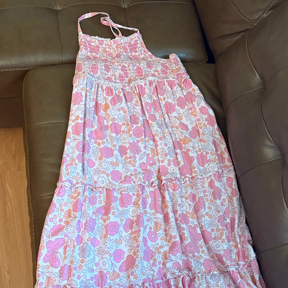 Cat & Jack Pink Floral Kids Casual Dress